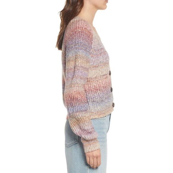 Rails Josie Space Dye Cotton Blend Cardigan in Amethyst NWT Size Small - Picture 3 of 8